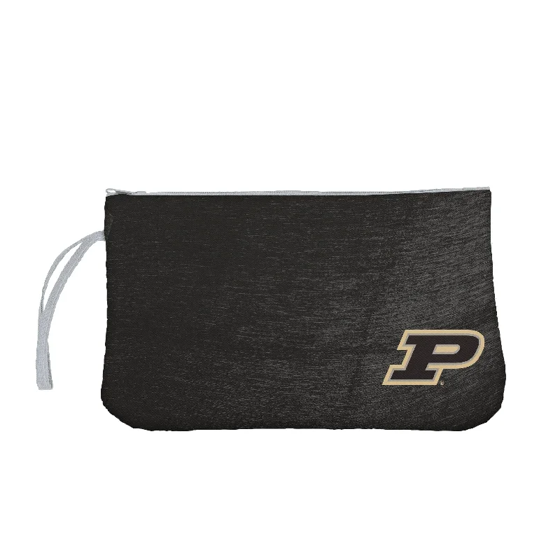 Custom Sports Team Caps for Fans-Purdue Crosshatch Wristlet