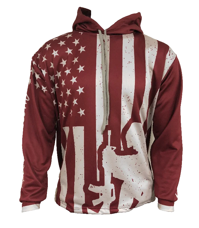 Lightweight Hoodies for Layering Under Jackets-Evo9x FOR FREEDOM Full Dye Sublimated Hoodie - Various colors