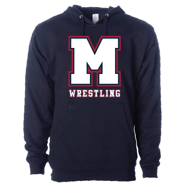 Trendy Hoodies for Fashionable Outfits-MANALAPAN HS Wrestling Screen Printed Hoodie