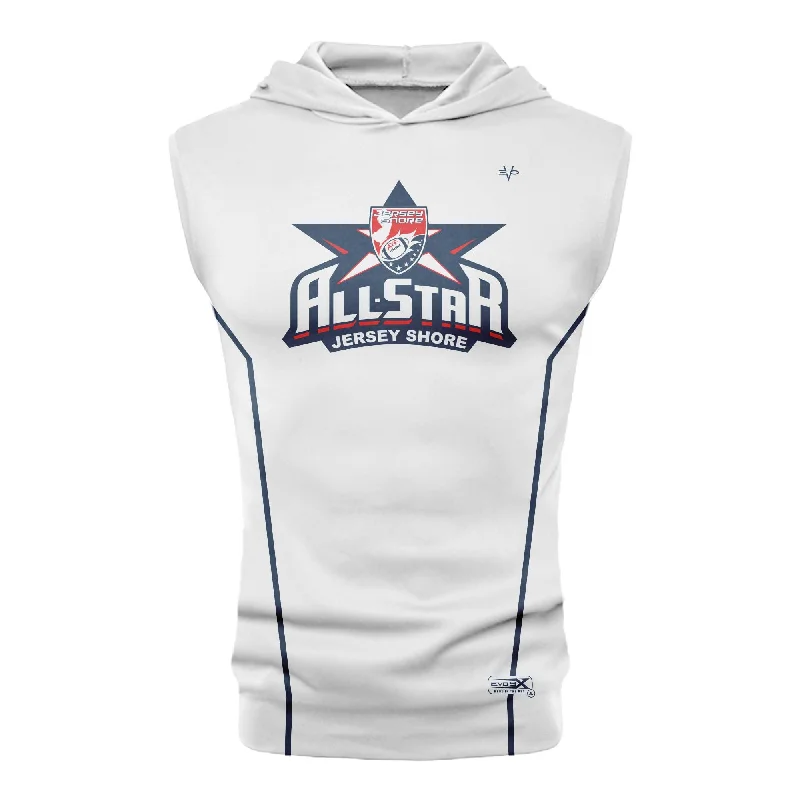 Casual Everyday Hoodies for Comfort-2024 NJAYF ALL STAR COMPRESSION FIT  SLEEVELESS HOODIE