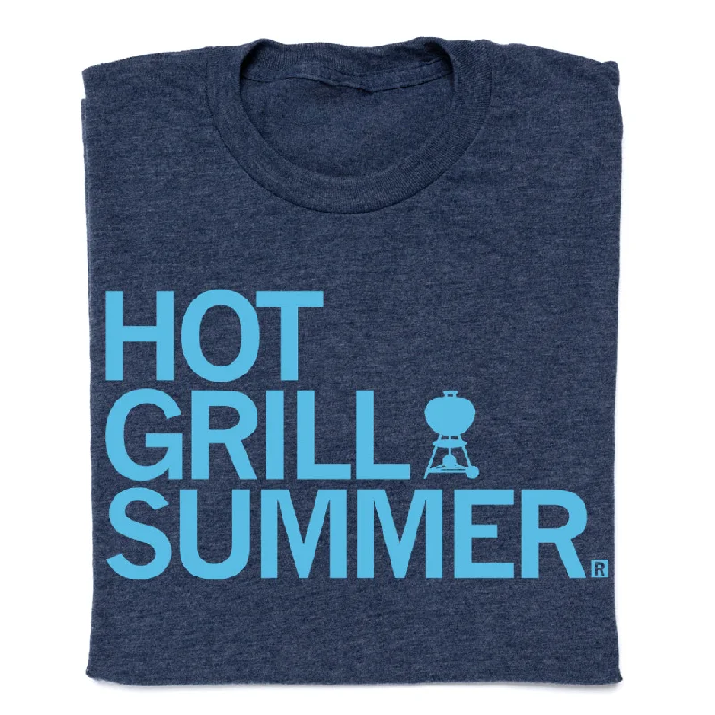 Casual T-Shirt with Comfortable Fit for Everyday Wear-Hot Grill Summer