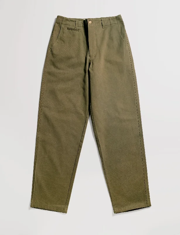 Stylish Plaid Pants for Casual Outfits-Hockney Cotton Pants - Khaki