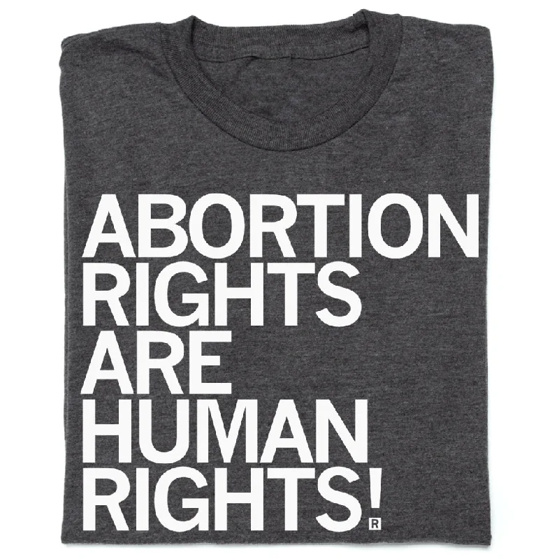 Sports T-Shirt with Quick-Drying Fabric-Abortion Rights Are Human Rights Charcoal