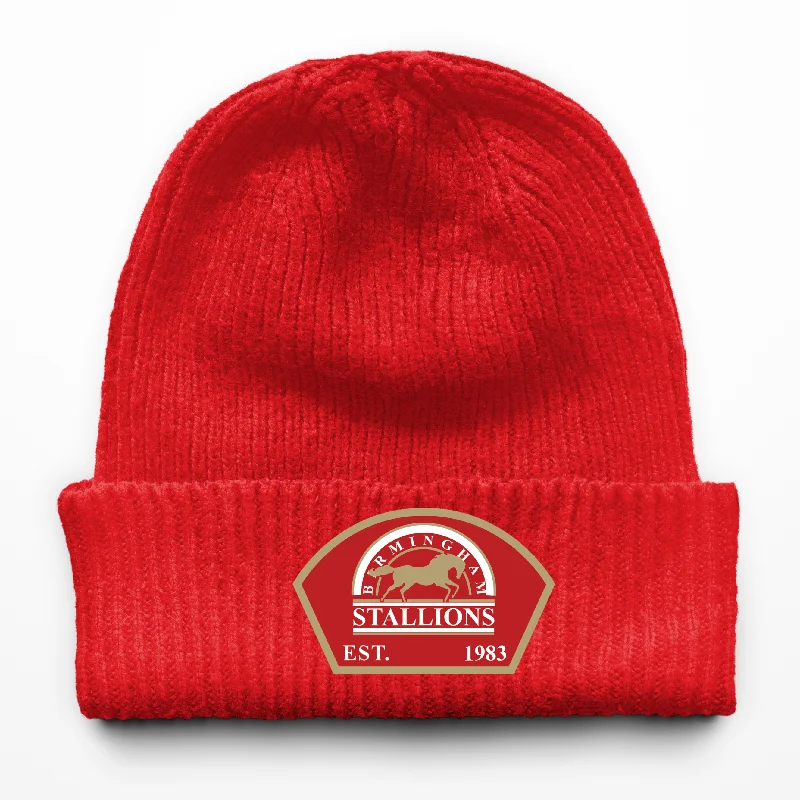 Luxury Leather Hats for Unique Style-Birmingham Stallions Beanie