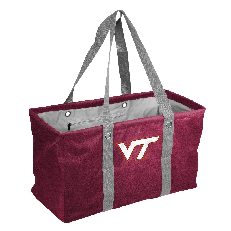 Adjustable Baseball Caps for Comfort-Virginia Tech Crosshatch Picnic Caddy