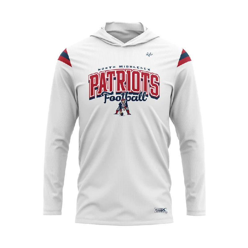 Adjustable Fit Hoodies for Personalized Comfort-North Middlesex PATRIOTS Sublimated Lightweight Hoodie