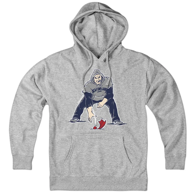 Personalized Hoodies for Groups or Teams-Three Point Stance Coach Belichick Hoodie