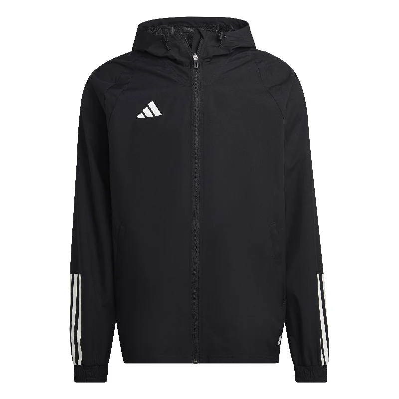 Casual and Sporty Hooded Jackets for Relaxed Days-Adidas Tiro Competition 23 All Weather Jacket