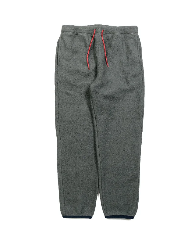 Cool Graphic Jogger Pants for Streetwear-The Real McCoy's MP23105 Fleece Utility Pants Grey