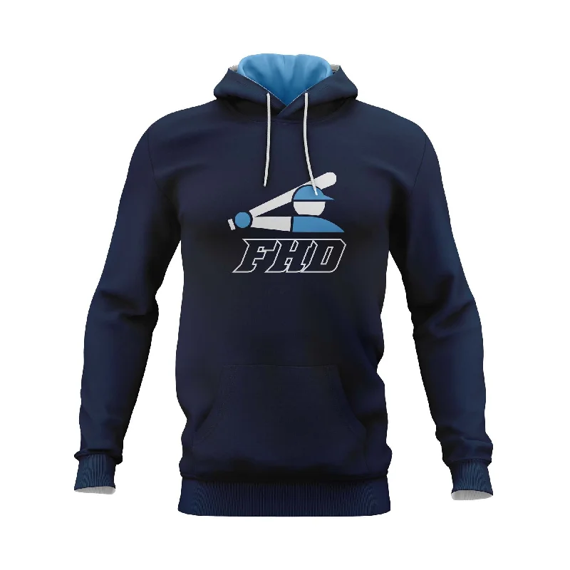 Zip-Up Hoodies for Easy Layering-Fair Haven Diamonds All Navy Hoodie