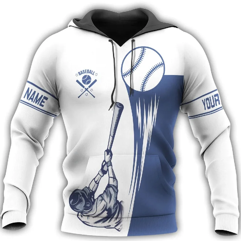 Athletic Fit Hoodies for Training Sessions-Custom 3D Baseball Shirt Men Women, Hoodie For Baseball Player, Baseball Gift For Dad