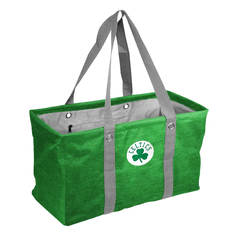 Wide-Brim Hats for Garden and Outdoor Activities-Boston Celtics Crosshatch Picnic Caddy