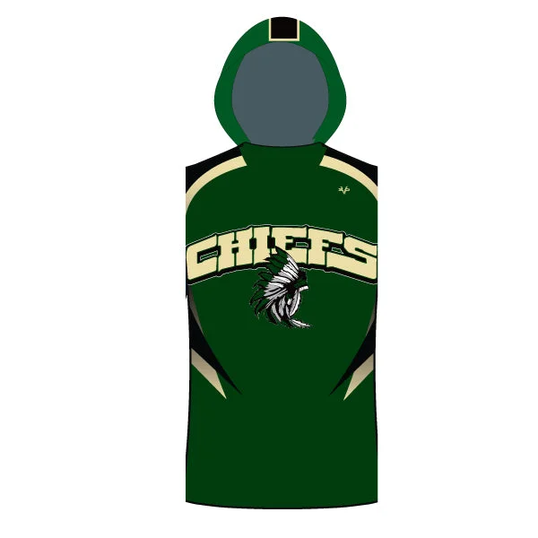 Zip-Up Hoodies for Easy Layering-MONTGOMERY CHIEFS SLEEVELESS TSHIRT HOODIE