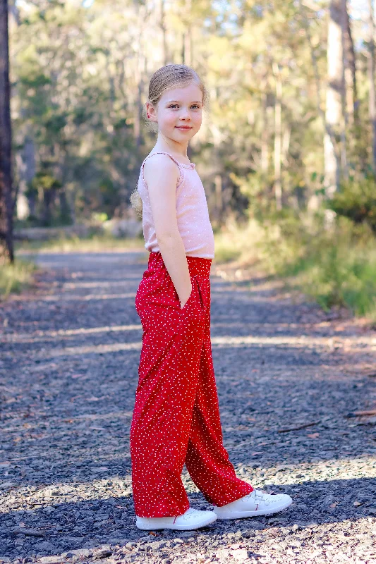 Casual Denim Shorts for Warm Weather-Waves & Wild Baby/Child Waratah Wide Leg Pants