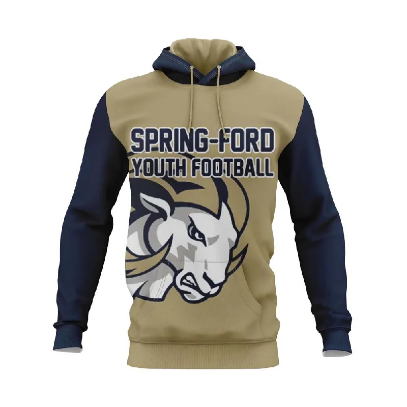 Hoodies for Camping and Hiking Trips-SPRING-FORD YOUTH FOOTBALL Sublimated Hoodie