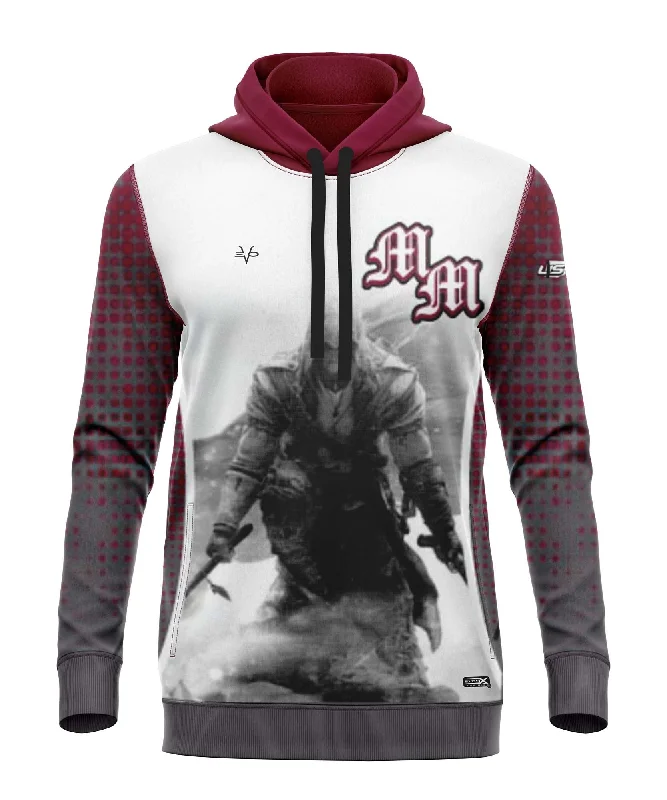 Custom Hoodies for Company Promotions-METRO WEST MAYHEM Sublimated Baseball Hoodie