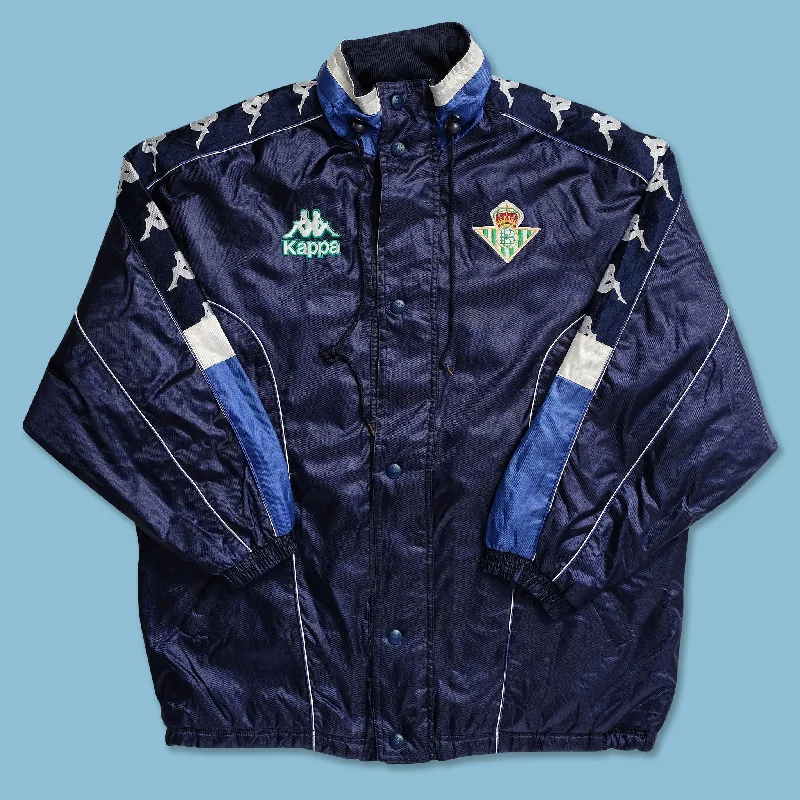 Technical Jackets for Outdoor Sports Enthusiasts-Vintage Kappa Real Betis Padded Jacket XLarge