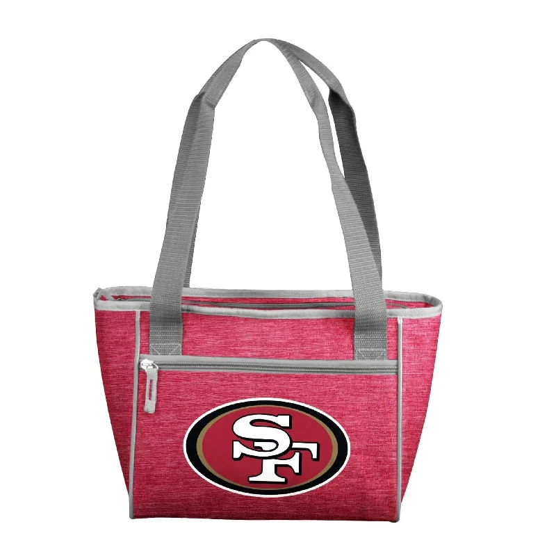 Designer Hats for Luxury Fashion-San Francisco 49ers Crosshatch 16 Can Cooler Tote