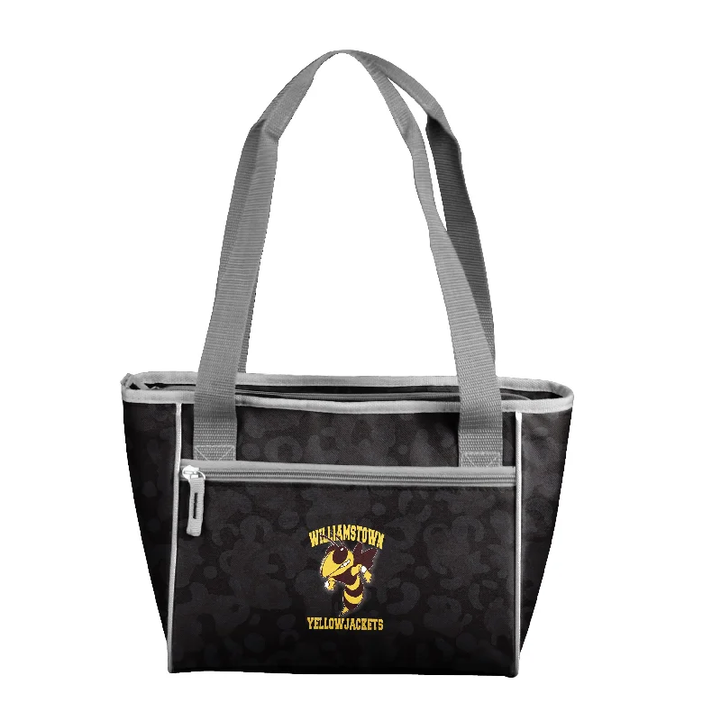 Customizable Jackets for Personalized Designs-Williamstown High school Yellow Jackets 16 Can Cooler Tote