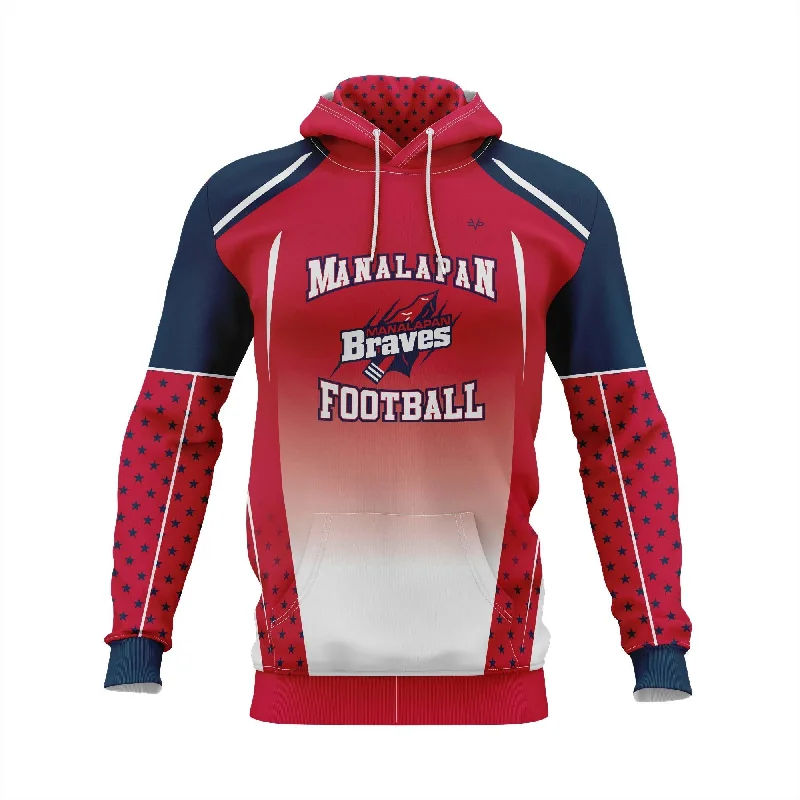 Stylish Tie-Dye Hoodies for Unique Style-MANALAPAN BRAVES HOODIE