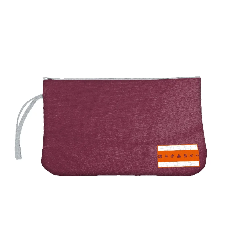 Personalized Snapback Hats for Events-Virginia Tech Brand Pattern Crosshatch Wristlet