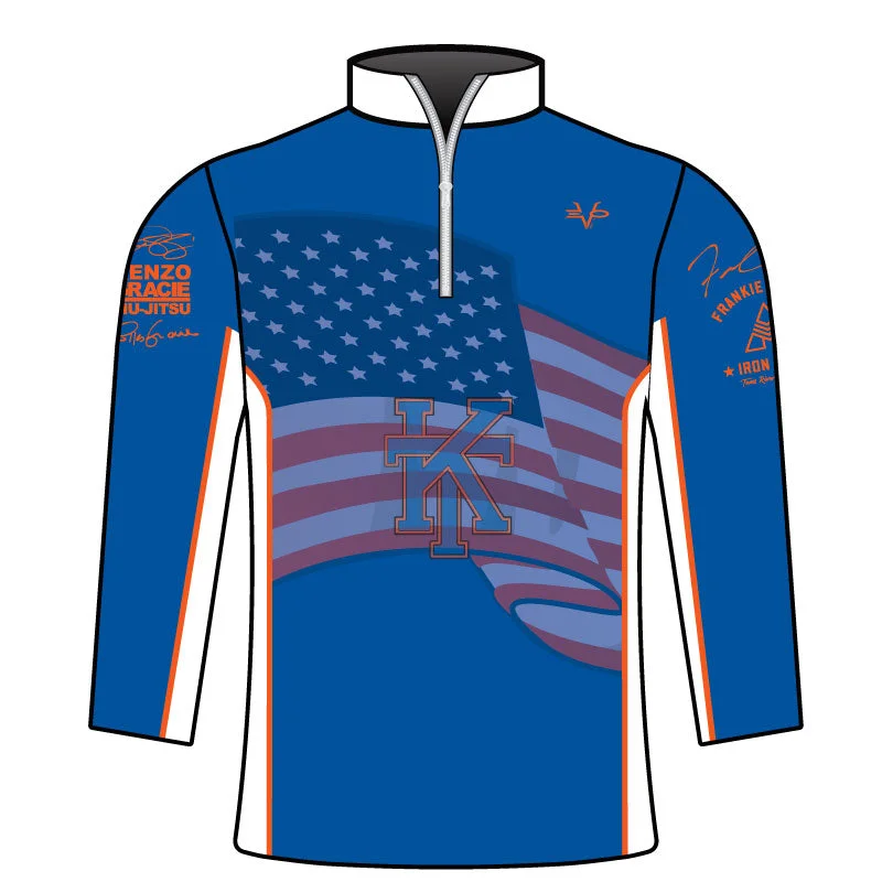 Versatile Parka Jackets for All-Season Wear-KEANSBURG TITANS Wrestling Sublimated Quarter Zip Jacket