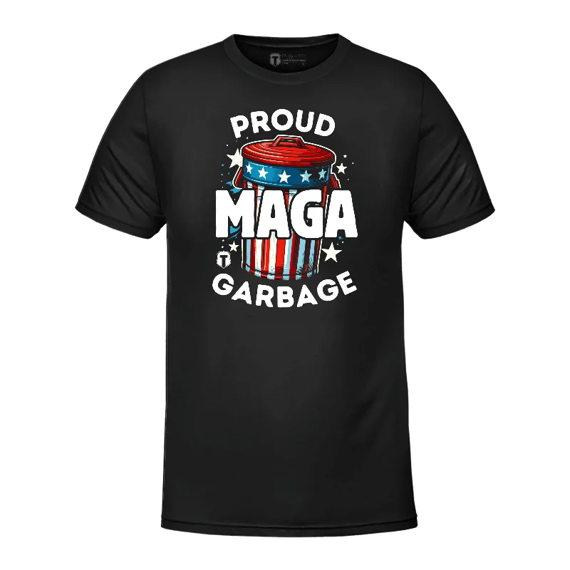 T-Shirt with Pocket for Added Functionality-Proud MAGA Garbage T-Shirt