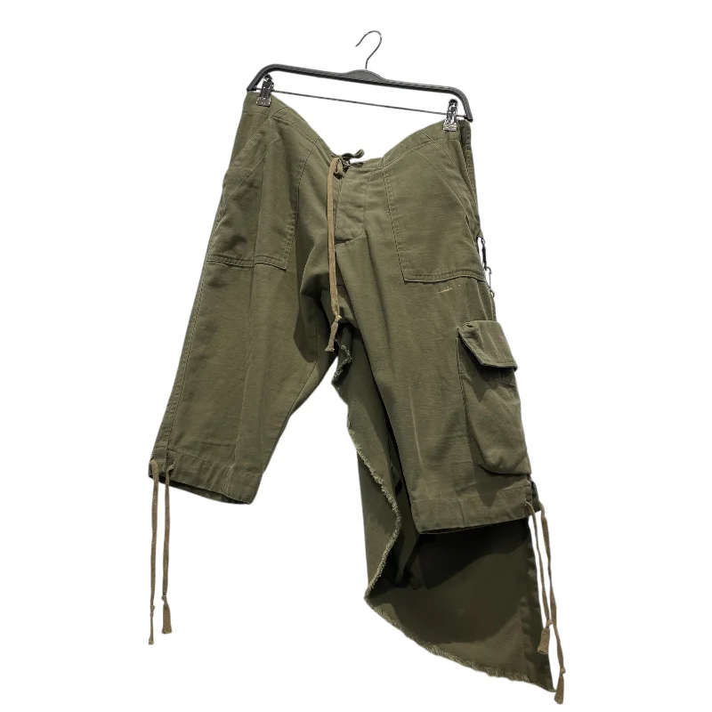 Athletic Running Shorts with Side Pockets-GREG LAUREN/Shorts/2/Cotton/GRN/Baker Cargo Wrap Shorts