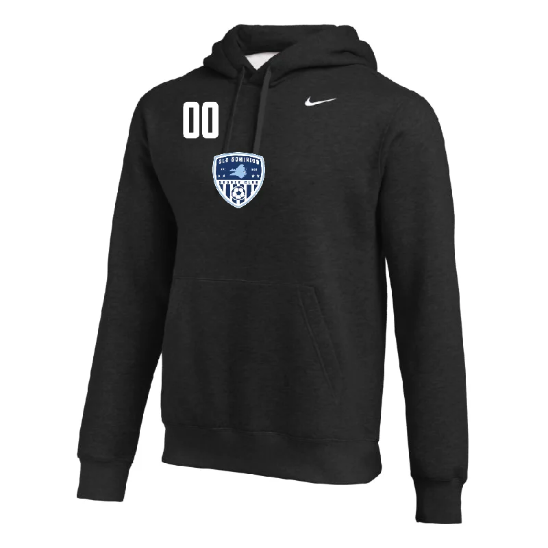 Casual Sporty Hoodies for Everyday Wear-Old Dominion SC Nike Club Hoodie Black