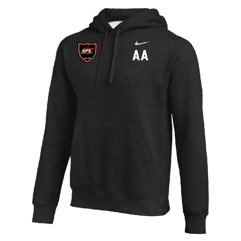 Youth Hoodies for School and Sports-SFL Nike Club Badge Hoodie Black