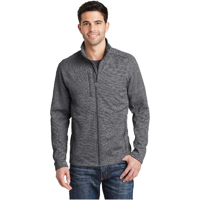 Trendy Leather Bomber Jackets for Modern Looks-Port Authority ®  Digi Stripe Fleece Jacket. F231 - Port Authority F231