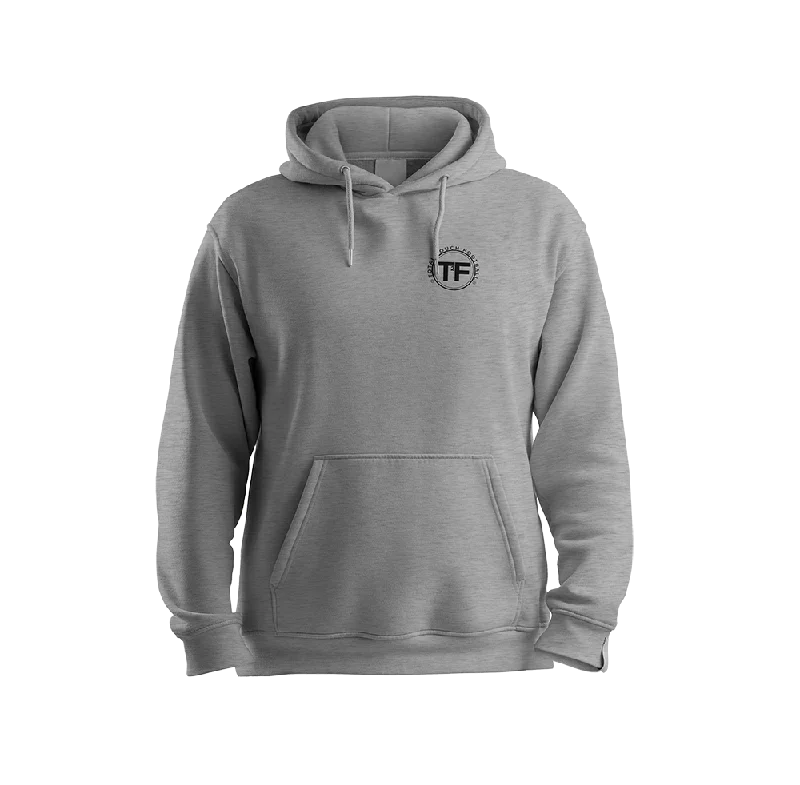 Performance Hoodies for Running and Training-T2F COTTON HOODIE (GREY)