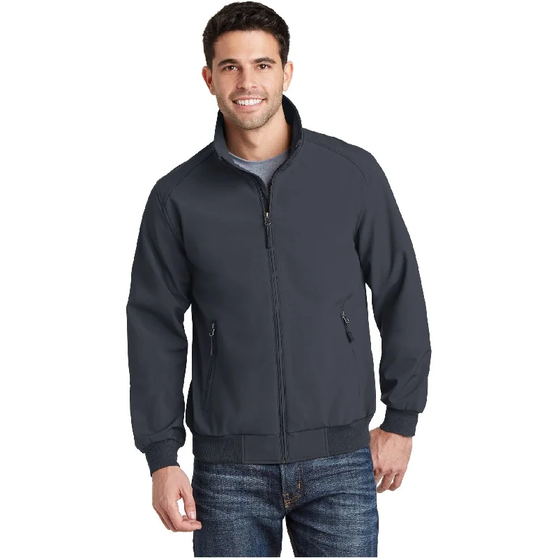 Outdoor Sports Jackets for Backpacking-Port Authority ®  Soft Shell Bomber Jacket. J337 - Port Authority J337