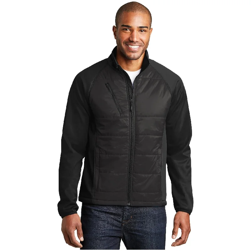 Heavy-Duty Jackets for Cold-Weather Protection-Port Authority ®  Hybrid Soft Shell Jacket. J787 - Port Authority J787