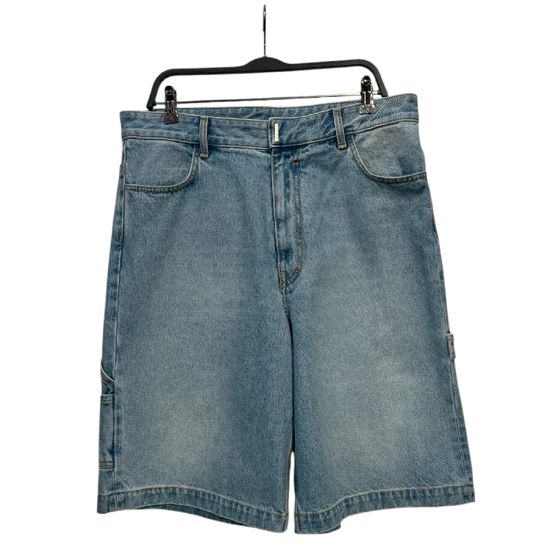 Vintage-Inspired Shorts for Retro Vibes-GIVENCHY/Shorts/32/Denim/BLU/carpenter shorts