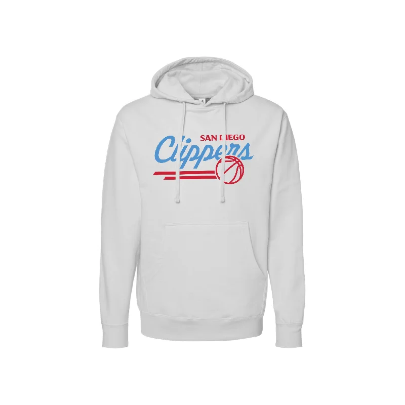 Padded Hoodies for Extra Protection in Winter-CLIPPERS CLASSIC LOGO HOODIE (SMOKE)