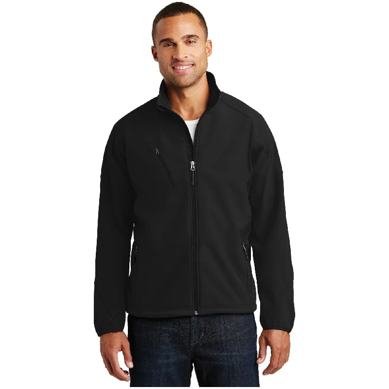 Trendy Trench Jackets for Fall and Winter-Port Authority ®  Textured Soft Shell Jacket. J705 - Port Authority J705