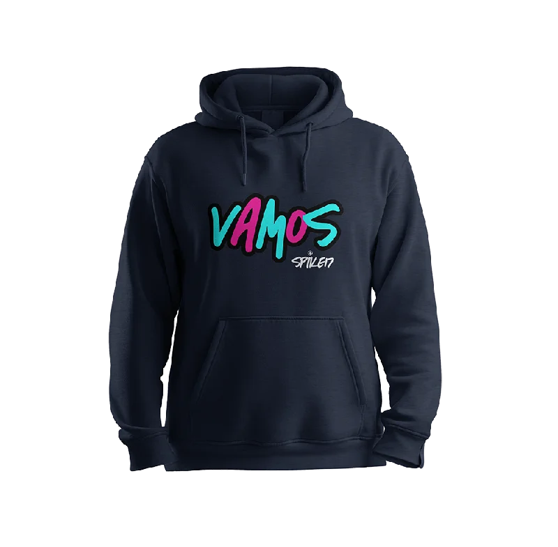 Casual Pullover Hoodies for Everyday Comfort-VAMOS/SPIKE17 COTTON HOODIE (NAVY)