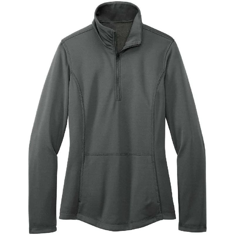 Custom Team Jackets for Sports and Events-Joe's USA Ladies Smooth Fleece 1/4-Zip Jacket