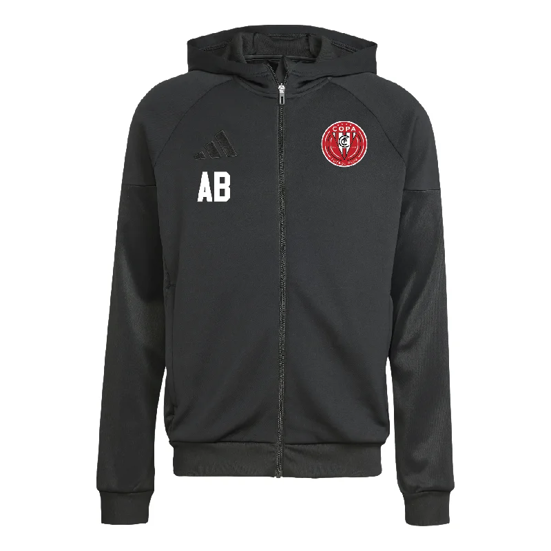 Casual Zip-Up Hoodies for Layering-FC Copa Brooklyn adidas Tiro 25 Full-Zip Hoodie Black