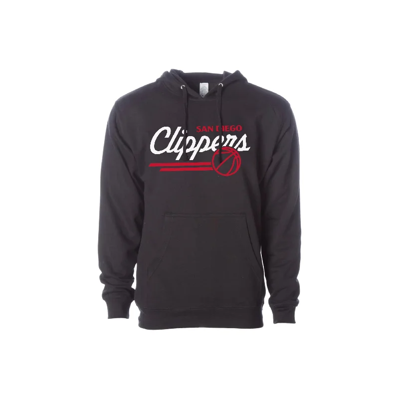 Breathable Hoodies for Warm-Weather Activities-CLIPPERS CLASSIC LOGO HOODIE (BLACK)