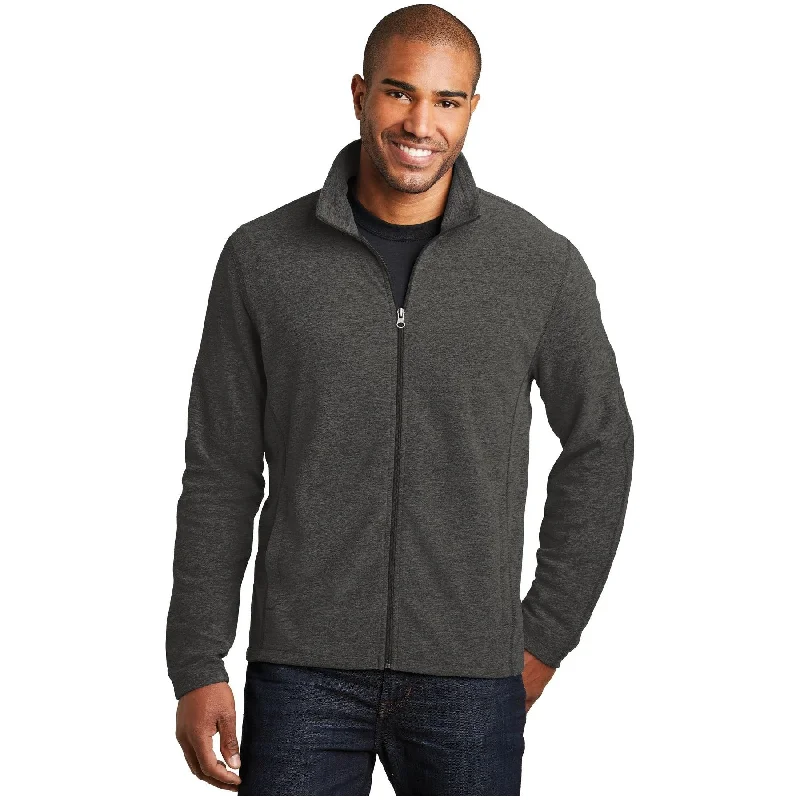 Fashion-Forward Jackets for Street Style-Port Authority ®  Heather Microfleece Full-Zip Jacket. F235 - Port Authority F235