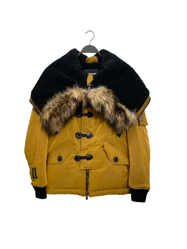 Stylish Peacoats and Jackets for Fashionable Looks-DSQUARED2/Jacket/48/YLW/parka