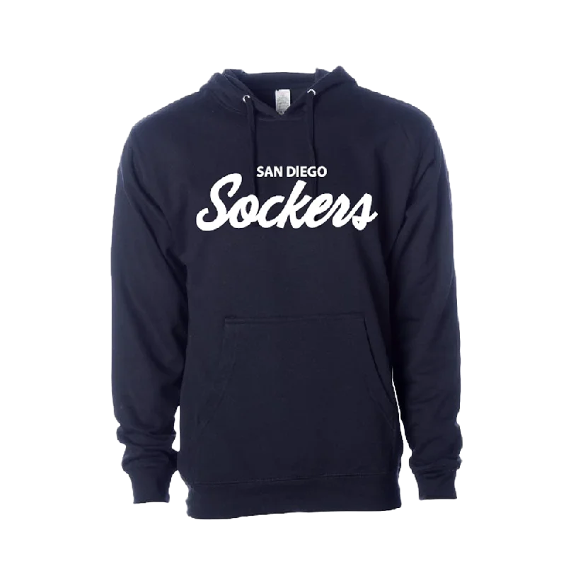 Performance Hoodies for Outdoor Sports-SD SOCKERS COTTON HOODIE (NAVY)