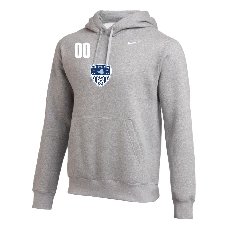 Comfortable Pullover Hoodies for Cold Mornings-Old Dominion SC Nike Club Hoodie Grey