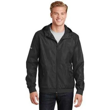 Eco-Friendly Jackets Made from Sustainable Materials-Men's Embossed Hooded Wind Jacket