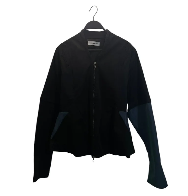 Active Jackets for Gym and Fitness Enthusiasts-Kiko Kostadinov/Jacket/48/BLK/THIN EMBROIDERED WITH BLUE SLE