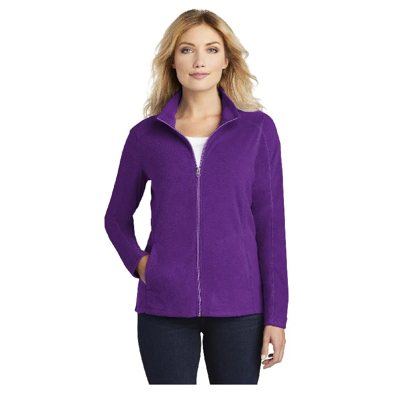 Custom Sports Jackets for Teams and Schools-Port Authority ®  Women's Microfleece Jacket. L223 - Port Authority L223