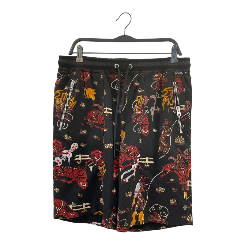 Jogger Shorts for Athletic and Casual Looks-COACH/Shorts/XL/Cotton/BLK/All Over Print/BULL PRINT OVER