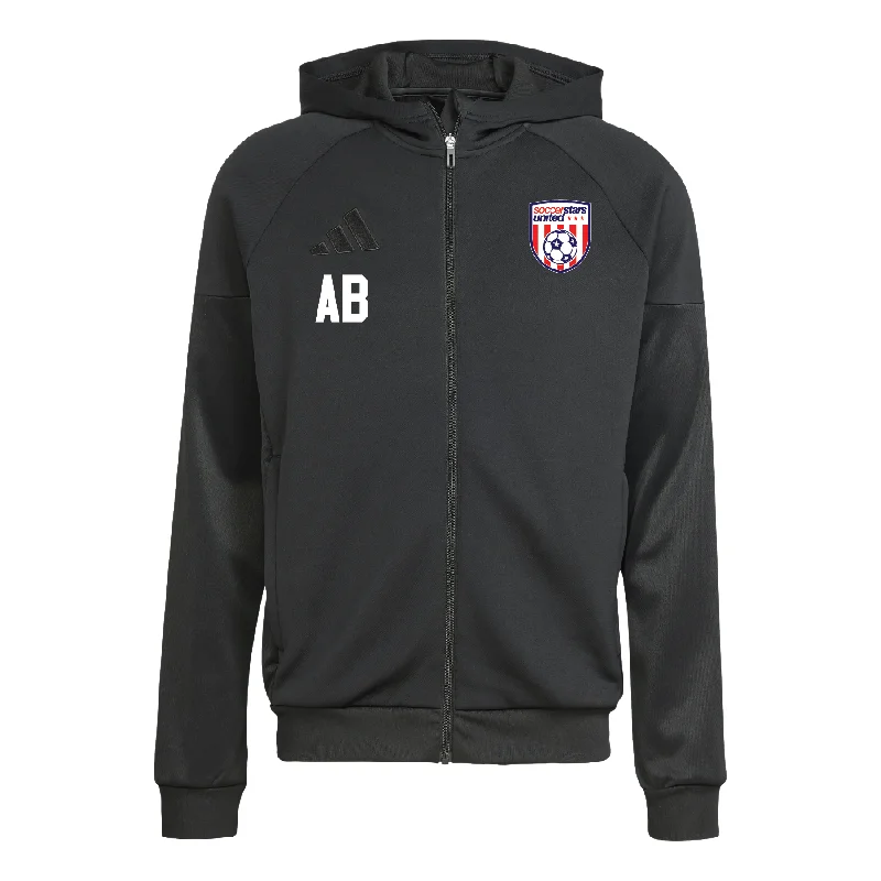 Athletic Hoodies for Workout Sessions-Soccer Stars United Wichita adidas Tiro 25 Full-Zip Hoodie Black